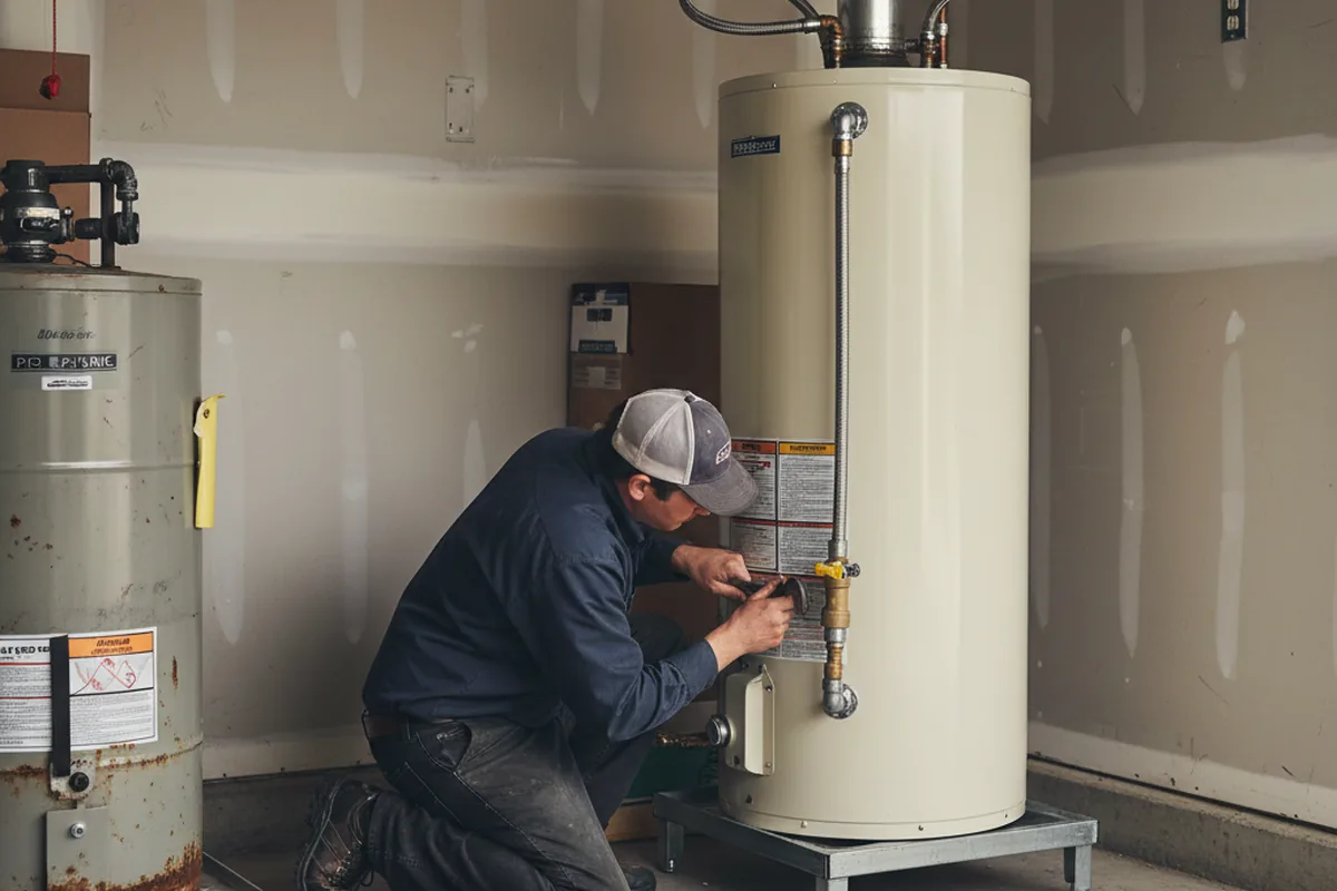 Water heater and shutoff valve replacement in East Quogue